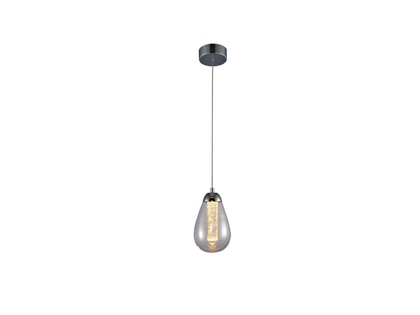 Lámpara de techo colgante Schuller Taccia 1 luz cromo 3