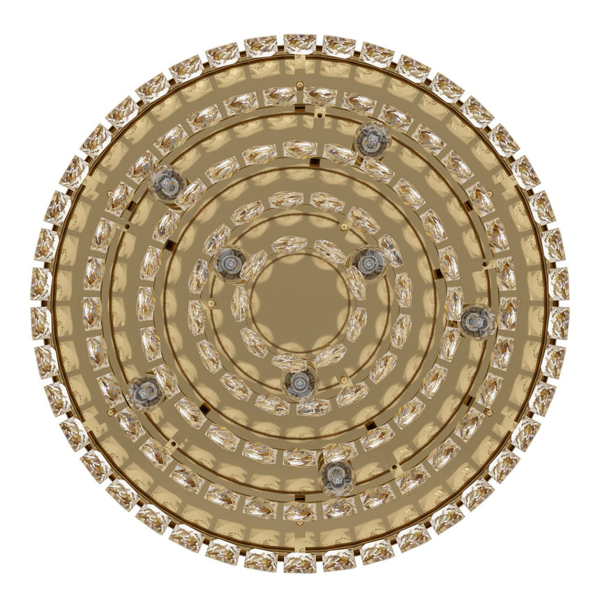 EGLO Valparaiso Plafón acero cristal dorado claro 39457