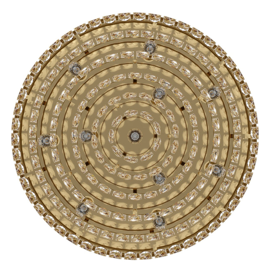 EGLO Valparaiso Plafón acero cristal dorado claro 39458