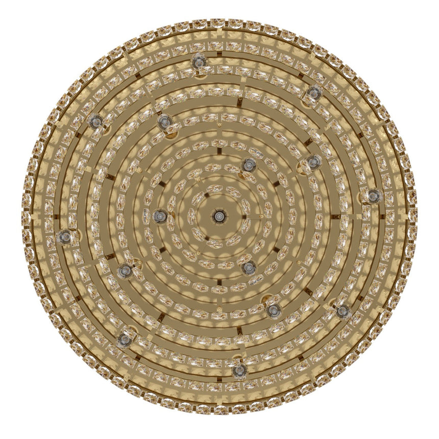 EGLO Valparaiso Plafón acero cristal dorado claro 39459