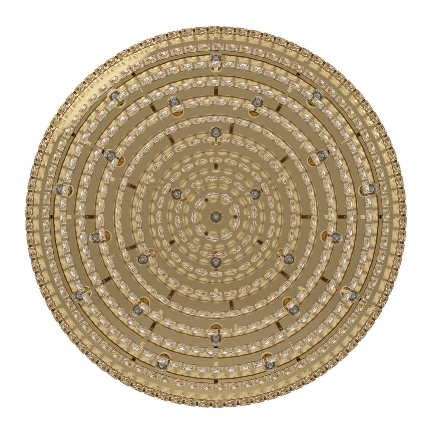 EGLO Valparaiso Plafón acero cristal dorado claro 39461