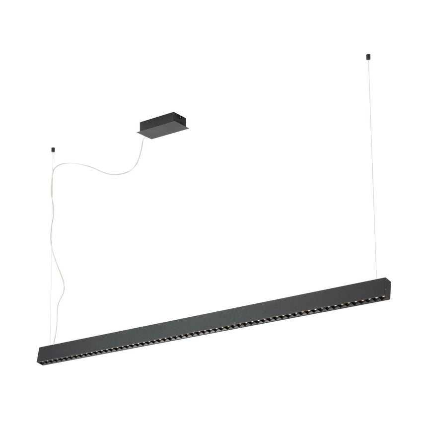 EGLO Termini Lámpara de techo colgante LED regulable 2 luces acero negro 39485