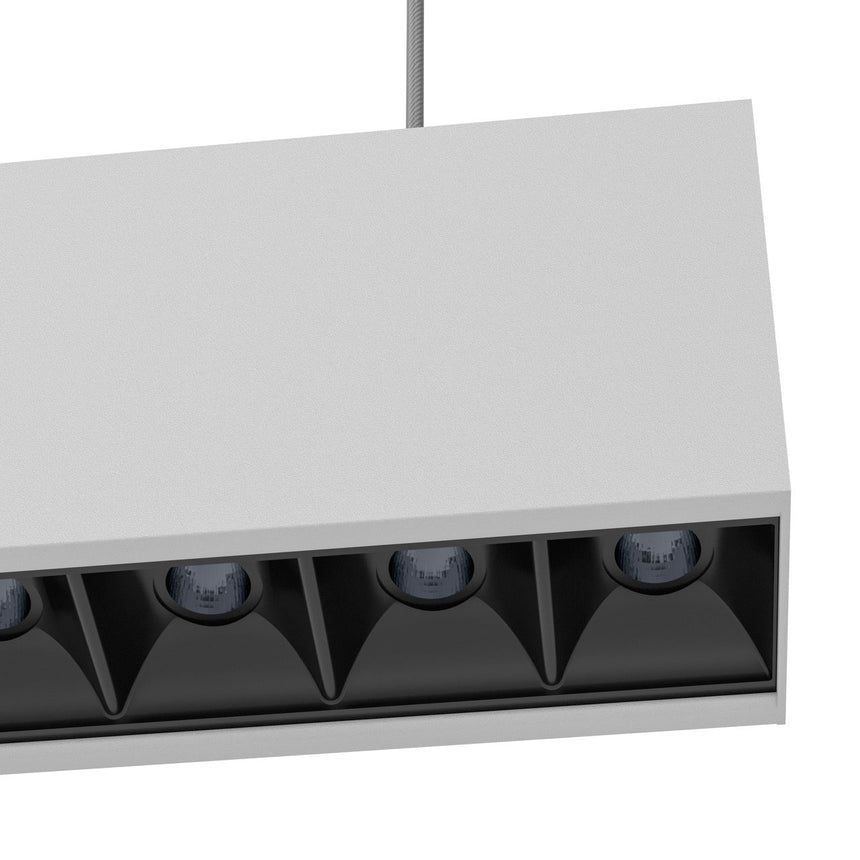 EGLO Termini Lámpara de techo colgante LED regulable 2 luces acero negro 39485