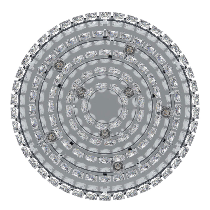 EGLO Valparaiso 1 Plafón acero cristal cromo claro 39489