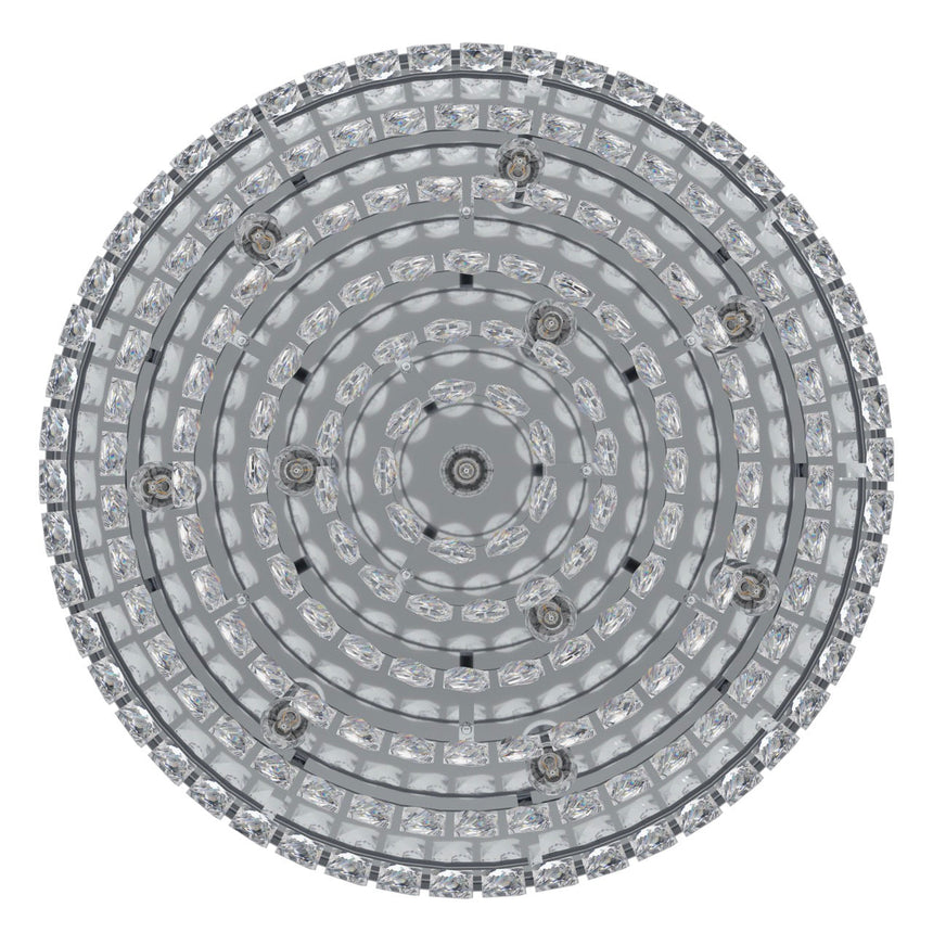 EGLO Valparaiso 1 Plafón acero cristal cromo claro 39491