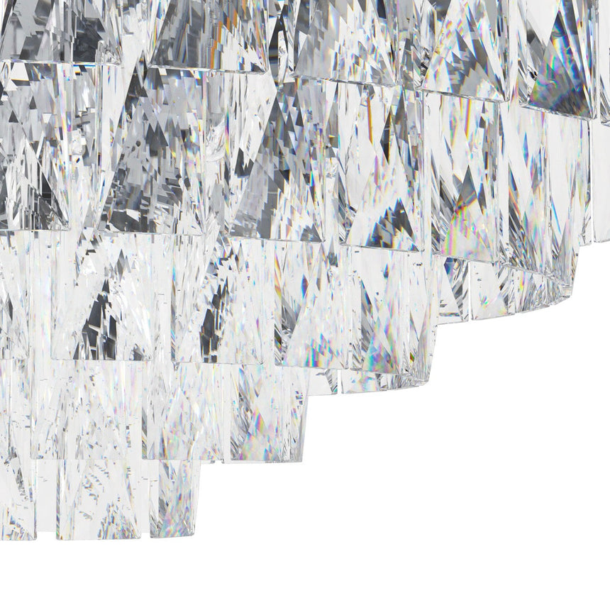 EGLO Valparaiso 1 Plafón acero cristal cromo claro 39491