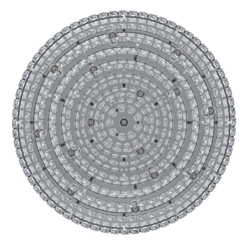 EGLO Valparaiso 1 Plafón acero cristal cromo claro 39492