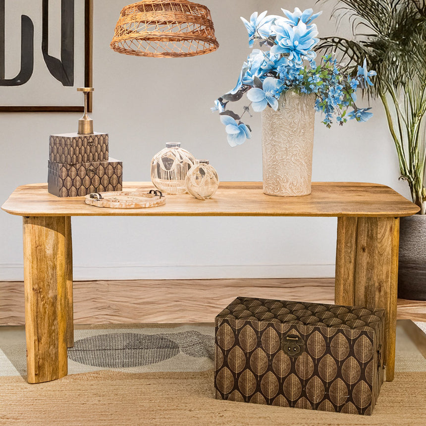 Mesa comedor madera mango 180x90x76cm 39498