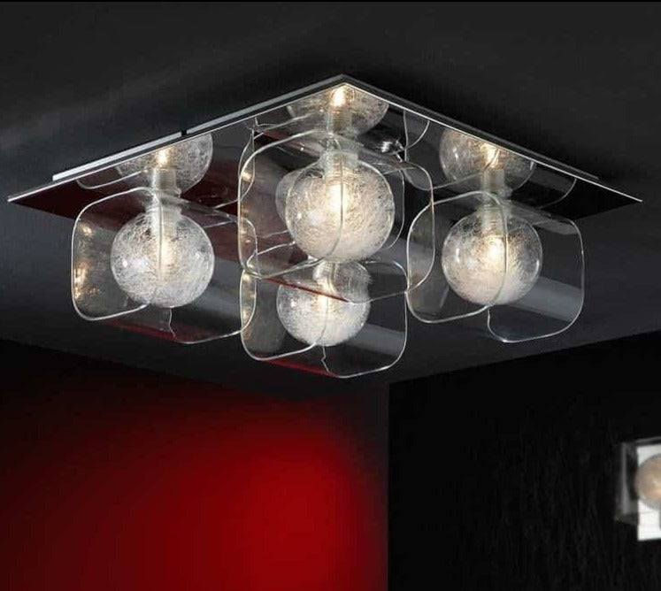 Schuller Eclipse 506736 Plafón Cromado y transparente