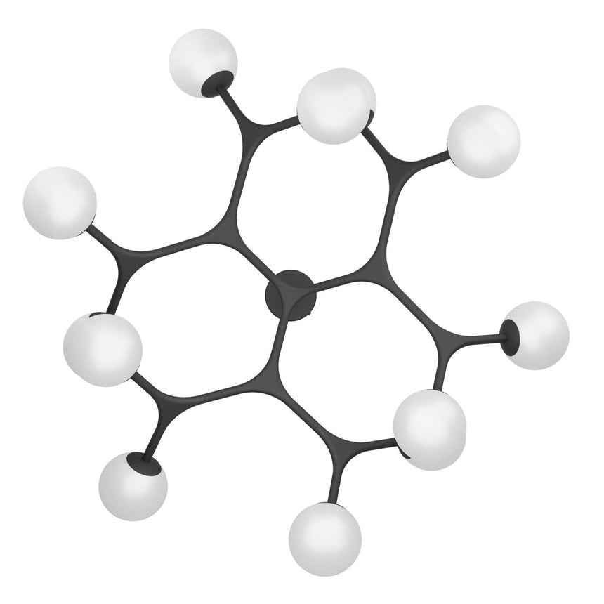 EGLO Maragall Plafón LED acero vidrio opalino mate negro blanco 39529