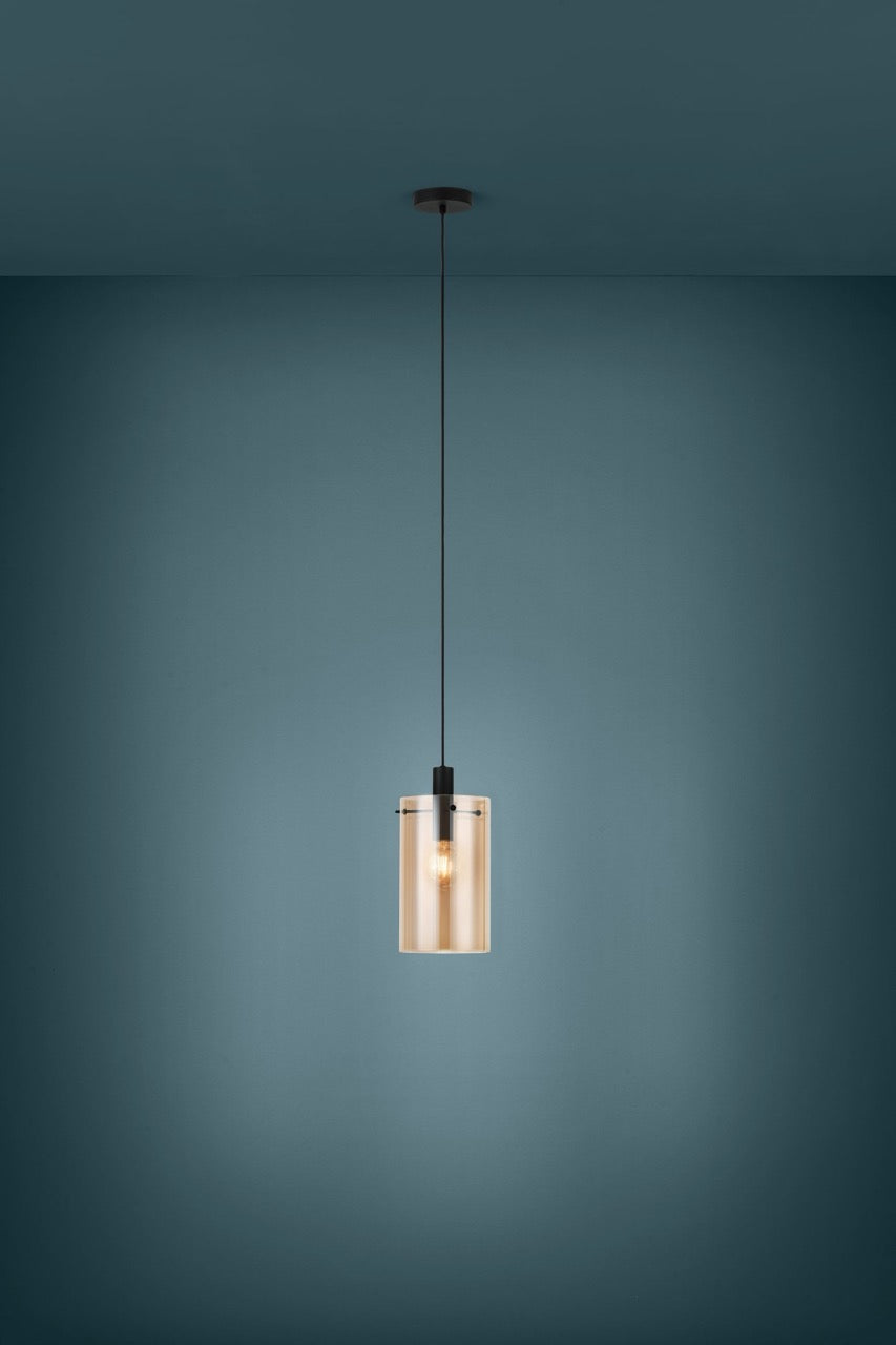 EGLO Hanging Powder Compactor 1L Black/Amber EGLO39537