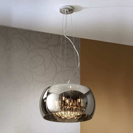 Schuller Argos 508718 Colgante Cromo. Transparente y espejado