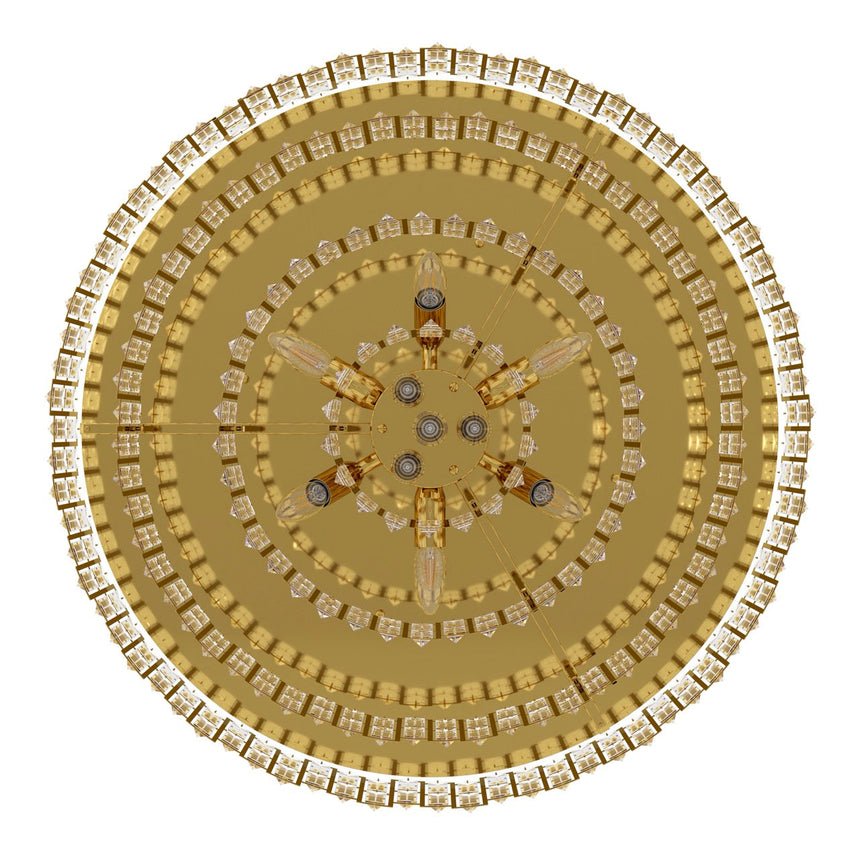 EGLO Calmeilles Plafón acero cristal latón claro 39612