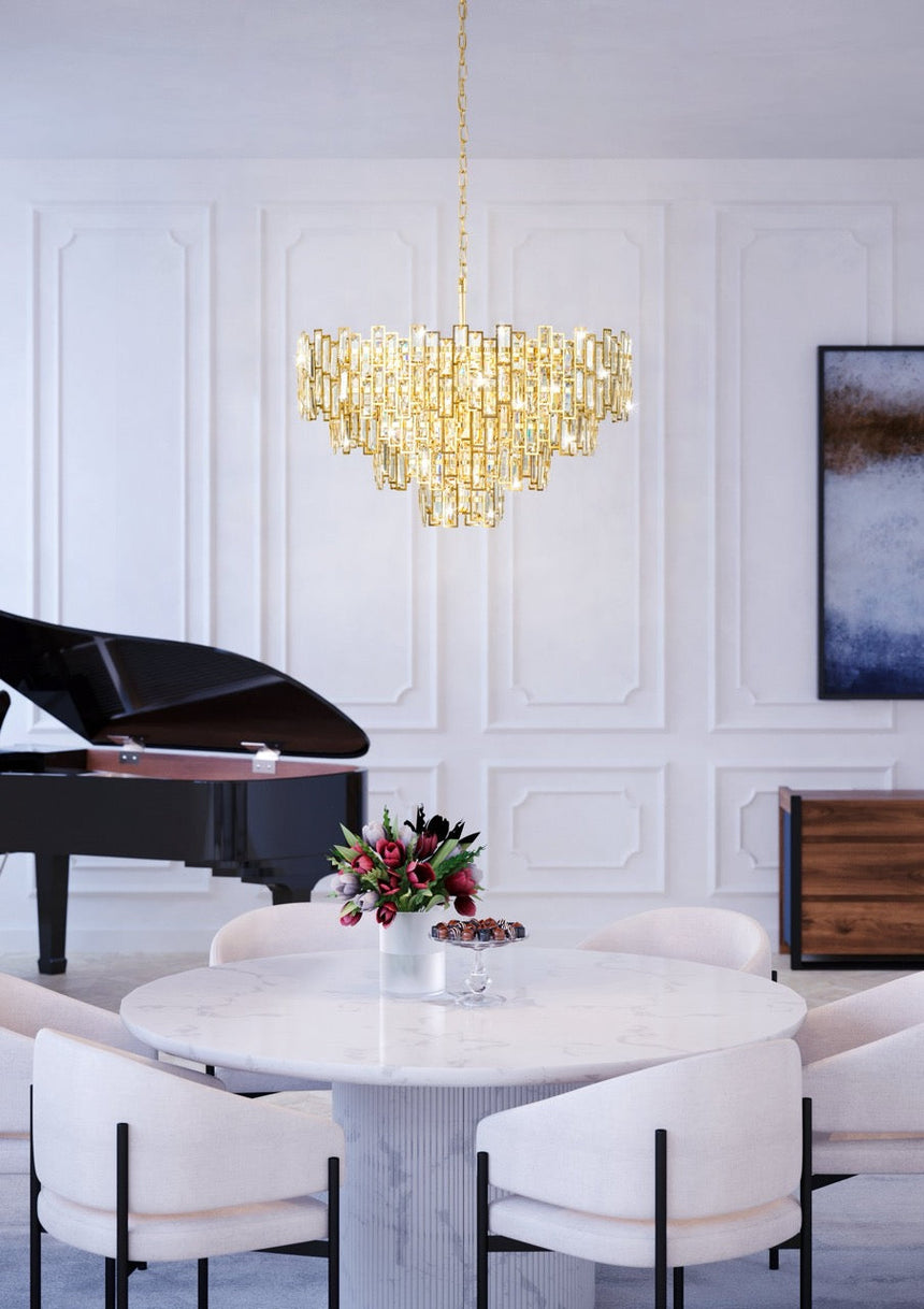 EGLO Calmeilles Lámpara de techo colgante acero cristal latón claro 39614