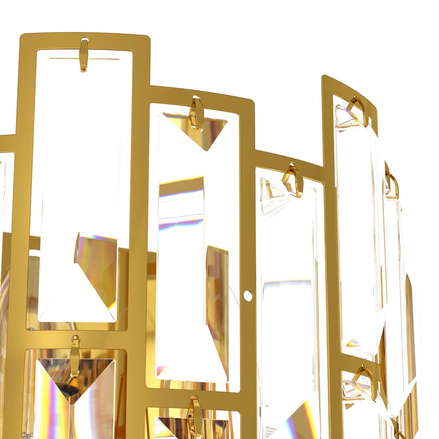 EGLO Calmeilles Lámpara de pared acero cristal latón claro 39615