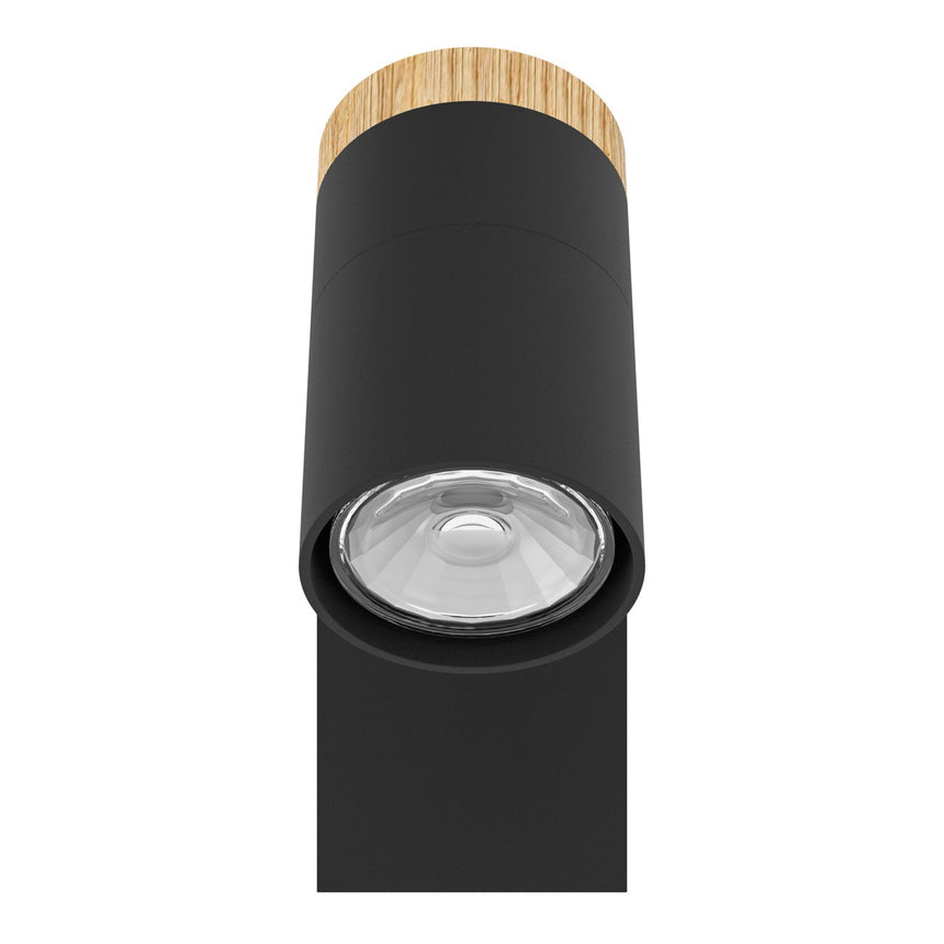 EGLO Cartagena Foco LED aceromadera negrocafé 39647