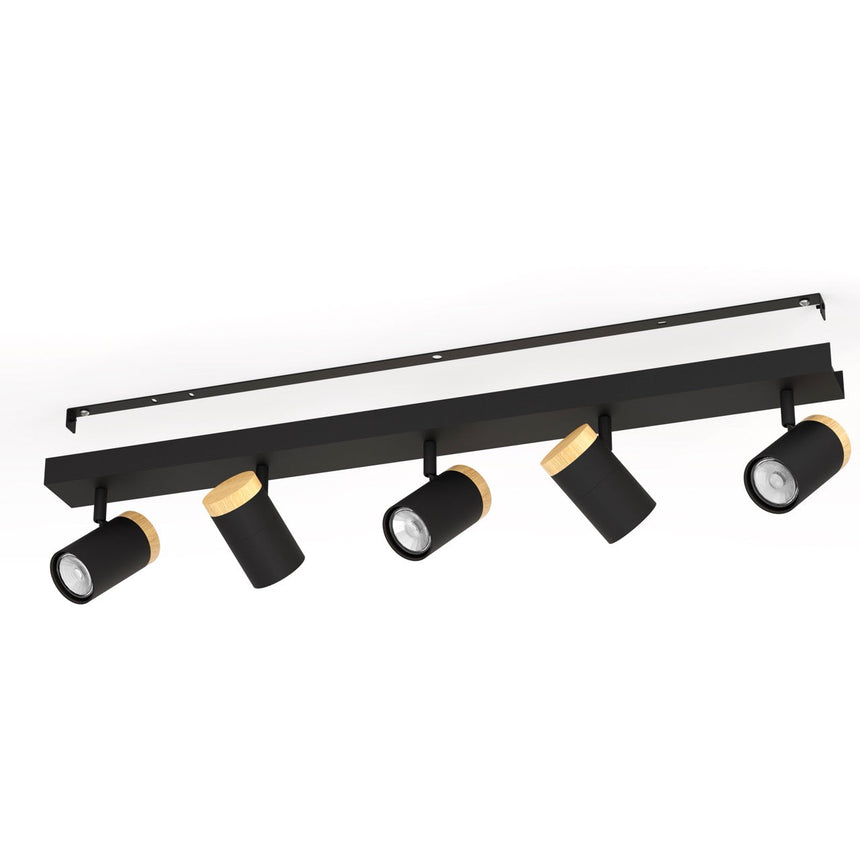 EGLO Cartagena Foco LED aceromadera negrocafé 39649