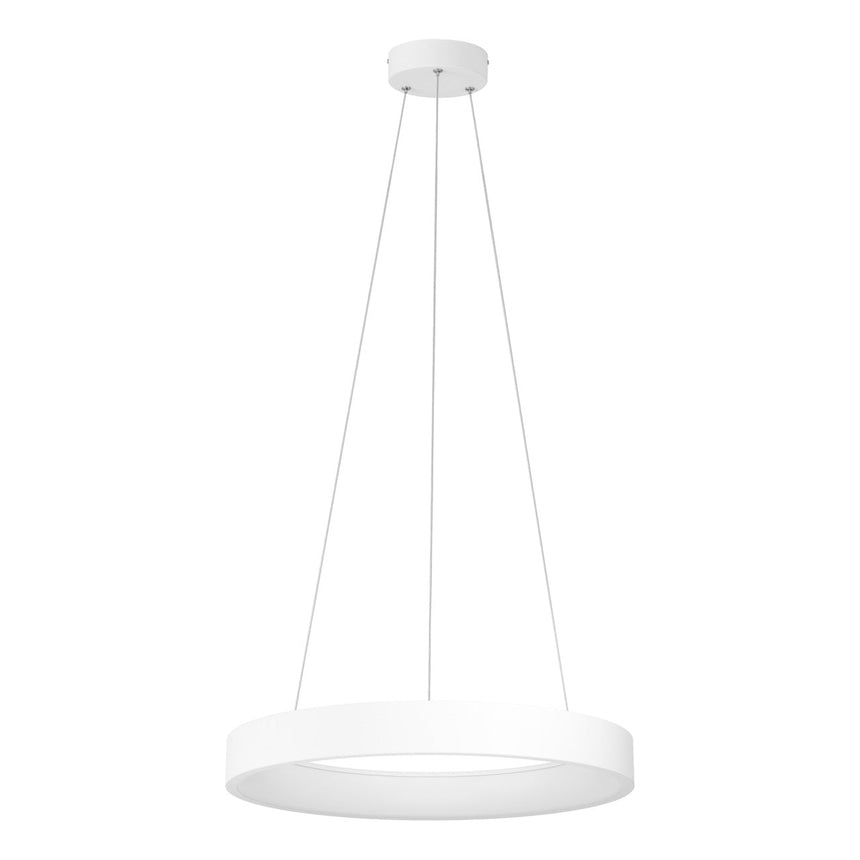EGLO Campo Rosso Lámpara de techo colgante LED regulable acero plástico blanco blanco 39688