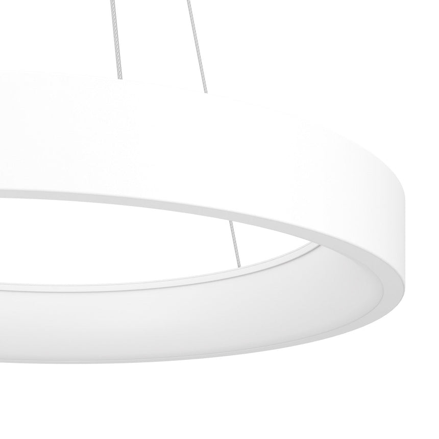 EGLO Campo Rosso Lámpara de techo colgante LED regulable acero plástico blanco blanco 39688