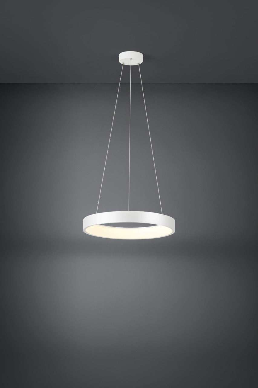 EGLO Campo Rosso Lámpara de techo colgante LED regulable acero plástico blanco blanco 39688