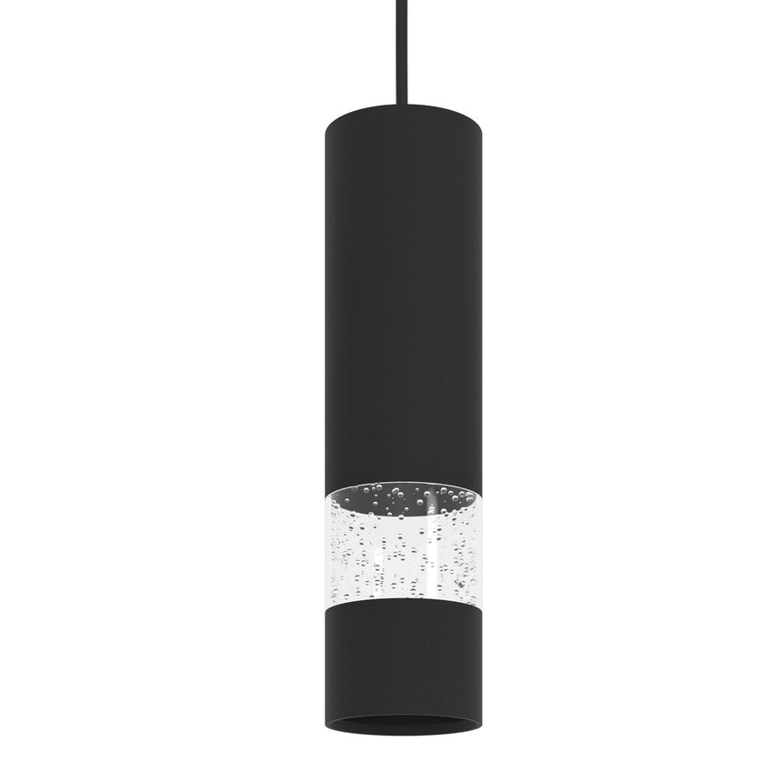 EGLO Bernabeta Lámpara de techo colgante LED acero plástico negro transparente 39705