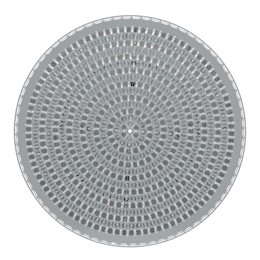 EGLO Balparda Plafón LED regulable 2 luces acero cristal cromo claro 39747