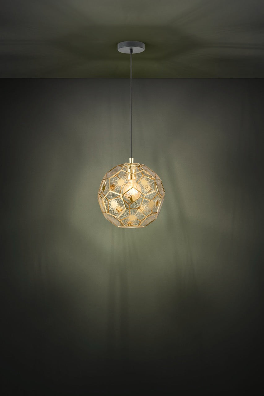 EGLO Skoura Lámpara de techo colgante acero negrolatón 39754