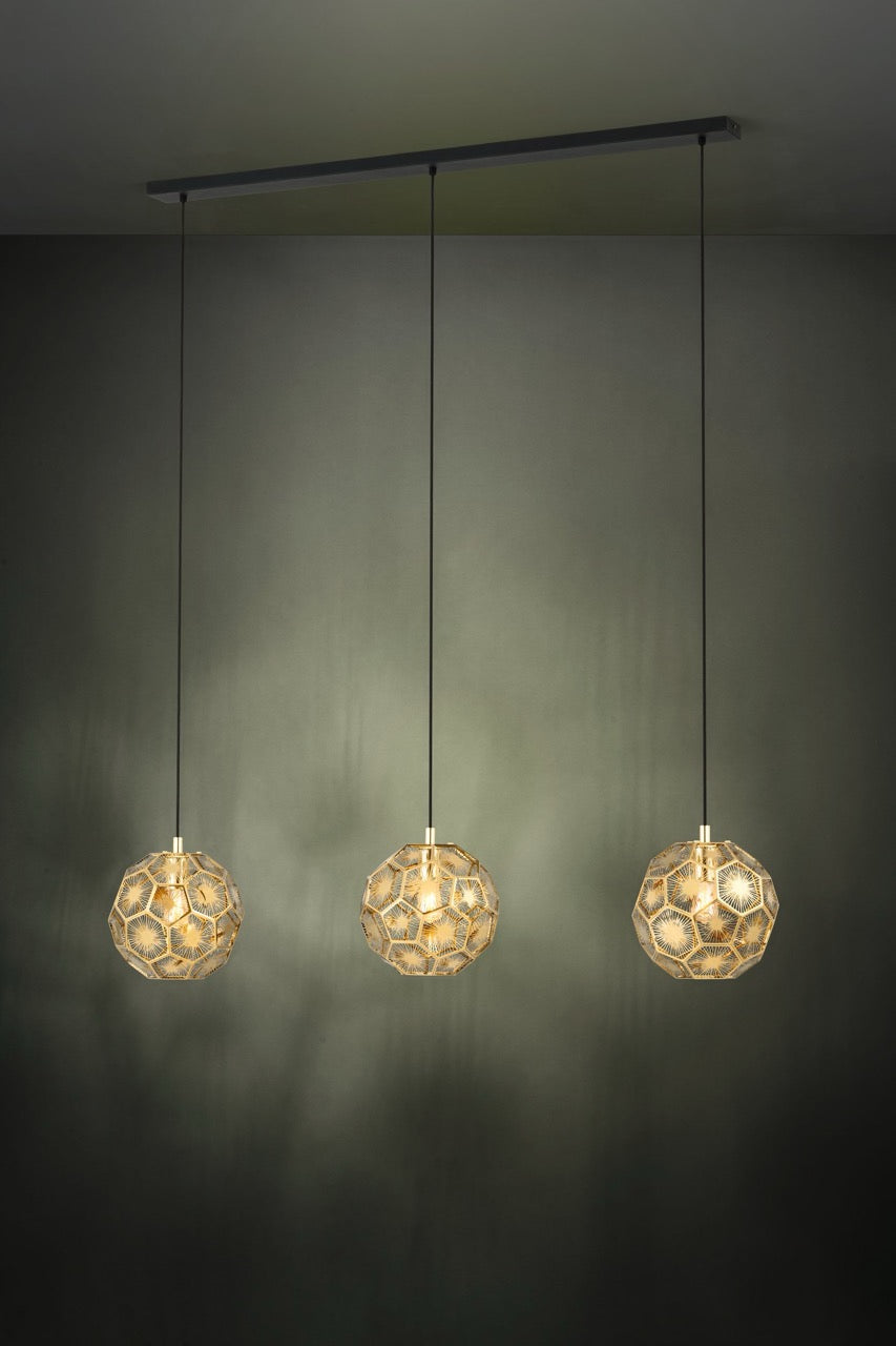 EGLO Skoura Lámpara de techo colgante acero negrolatón 39757