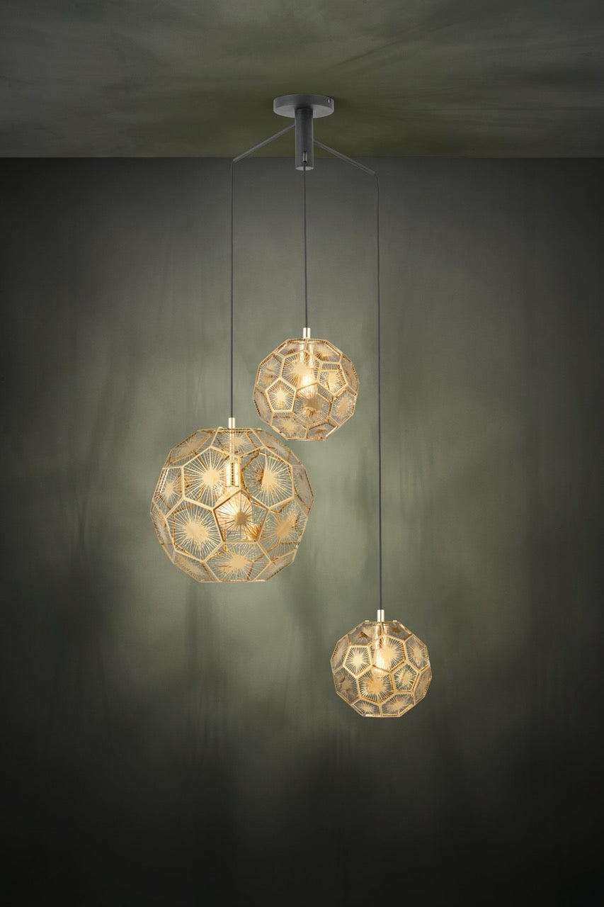 EGLO Skoura Lámpara de techo colgante acero negrolatón 39758