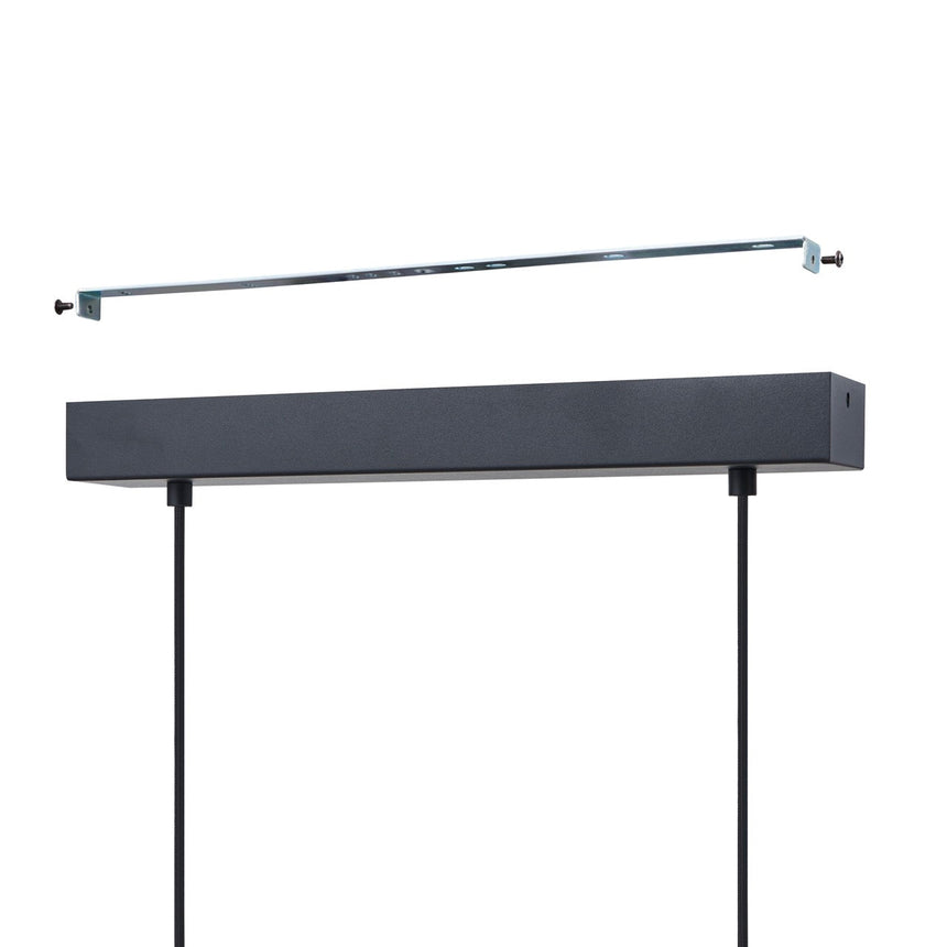 EGLO Copillos Lámpara de techo colgante LED regulable acero vidrio vaporizado negro negro transparente 39875