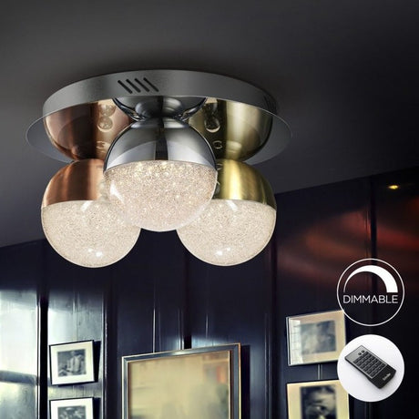 Schuller Sphere 794025D Plafón Cromo, latón, cobre, traspte.