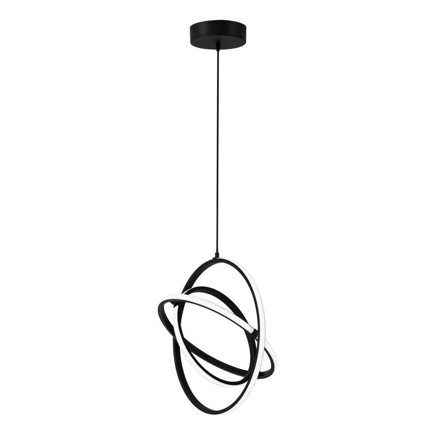 EGLO Retornio Lámpara de techo colgante LED aceroaluminio plástico negro blanco 39892