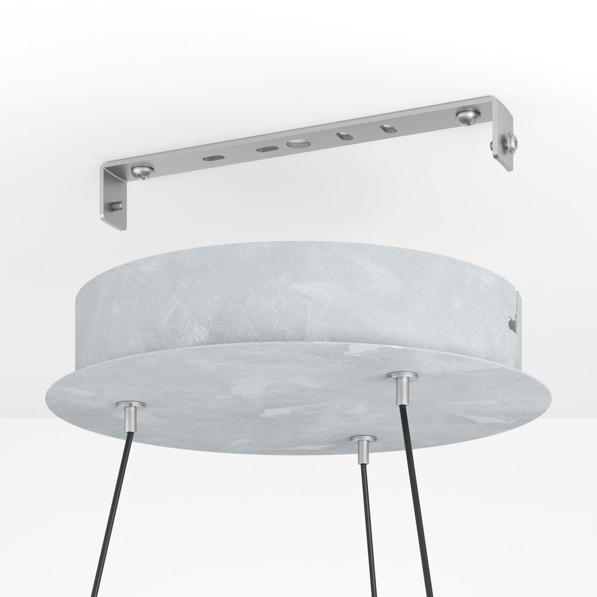 EGLO Cadinaro Lámpara de techo colgante LED regulable aceromadera plástico griscafé blanco 39896