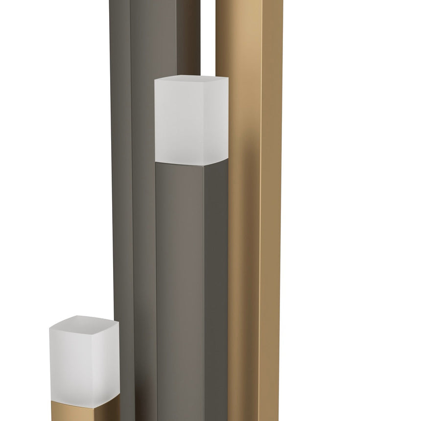 EGLO Estanterios Lámpara de pie LED regulable aluminioacero plástico negrocafédorado satinado 39908