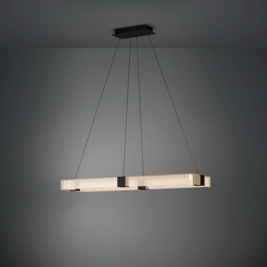 EGLO Mogetonello Lámpara de techo colgante LED regulable acero plástico negro transparente 39909