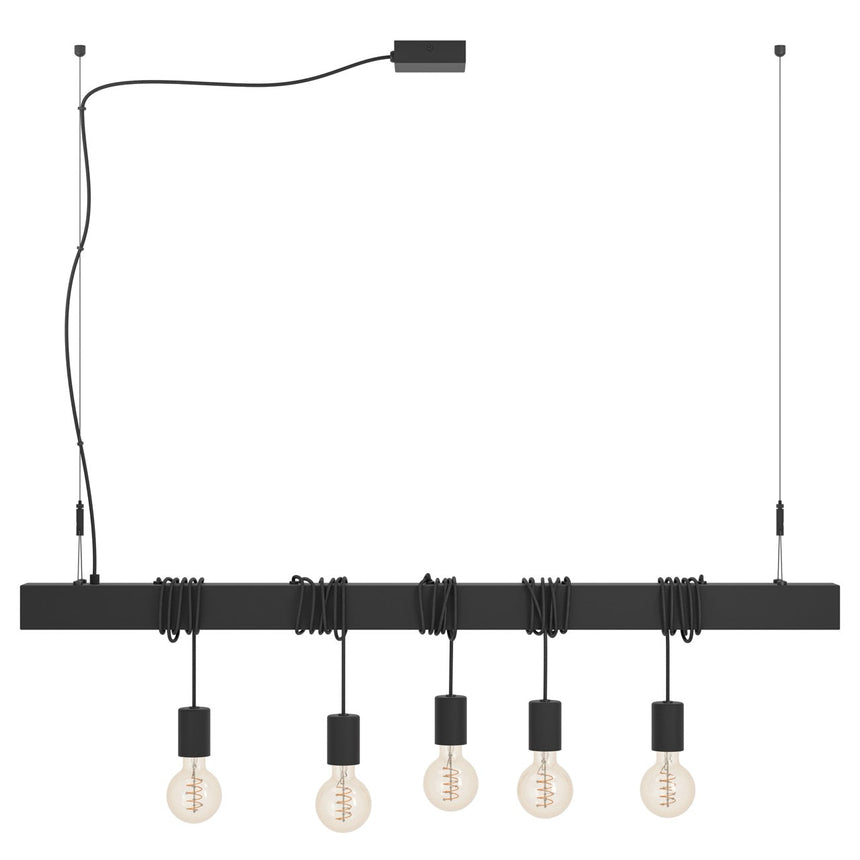 EGLO Townshend-b Lámpara de techo colgante acero negro 39937