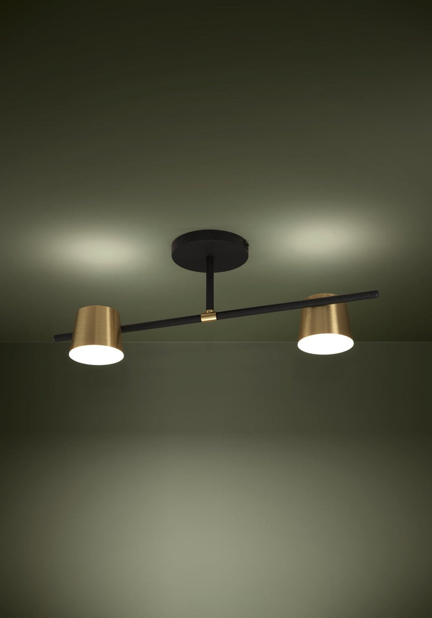 EGLO Altamira Plafón LED acero plástico negrolatón blanco 39983