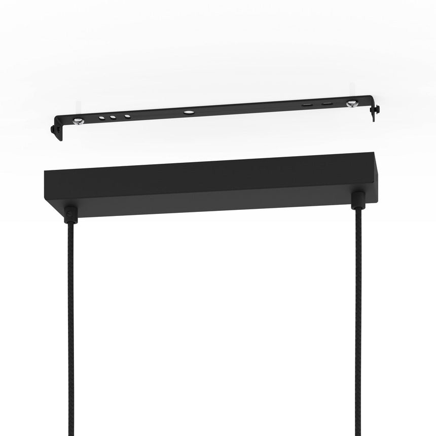 EGLO Altamira Lámpara de techo colgante LED acero plástico negrolatón blanco 39985