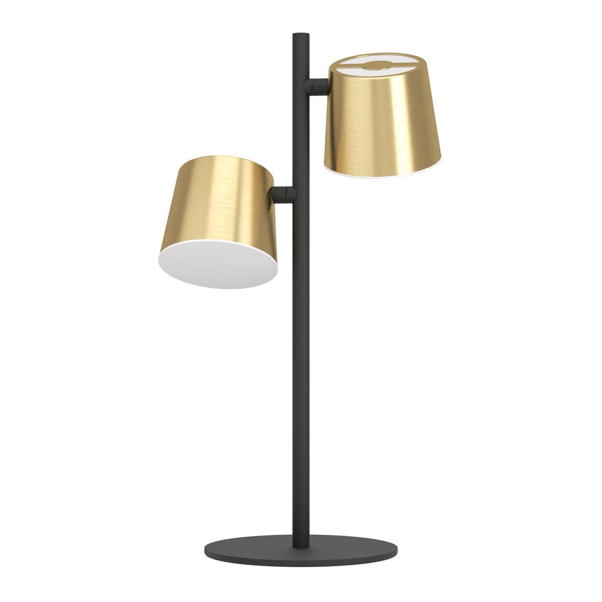 EGLO Altamira Lámpara sobremesa LED acero plástico negrolatón blanco 39986