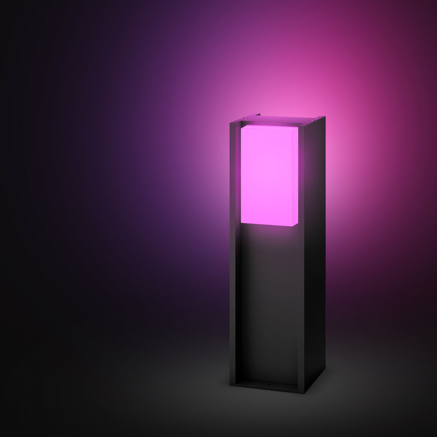 Philips Hue White and Color Ambiance Sobremesa Turaco pedestal grafito RGBW 8,1W IP44 872110311845500