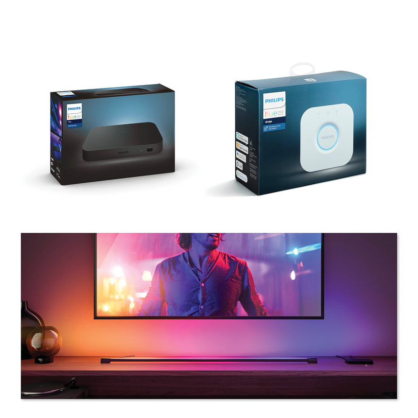 Philips Hue White and Color Ambiance Aplique de pared Play negro RGBW 20W 871869617632000