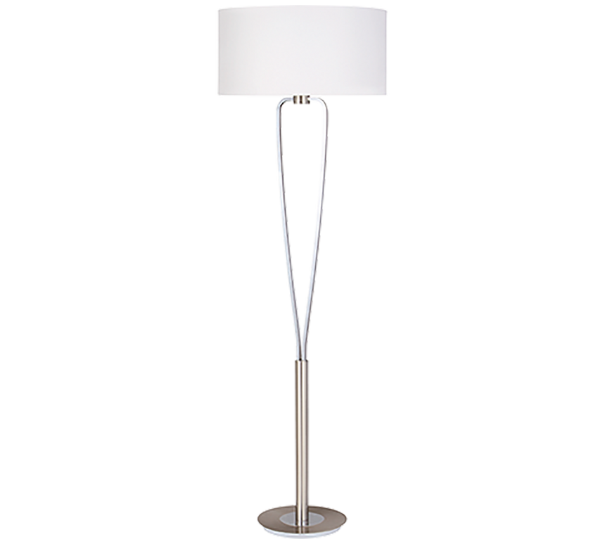 Trio Paris II Matte Nickel Metal Floor Lamp 400200107