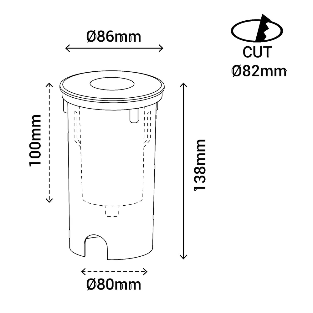 Sulion Cobsoil Recessed floor 25º 7W - COBSOIL 400217