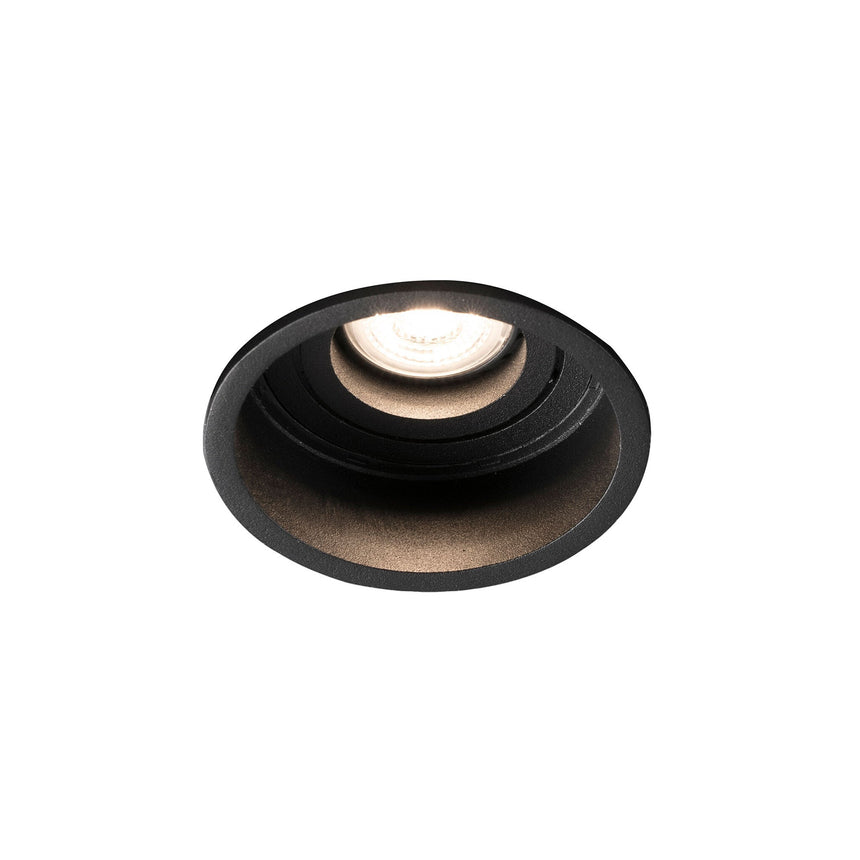 Downlight empotrable de techo Faro Hyde GU10 IP20 negro mate — ref. 40119 (1)