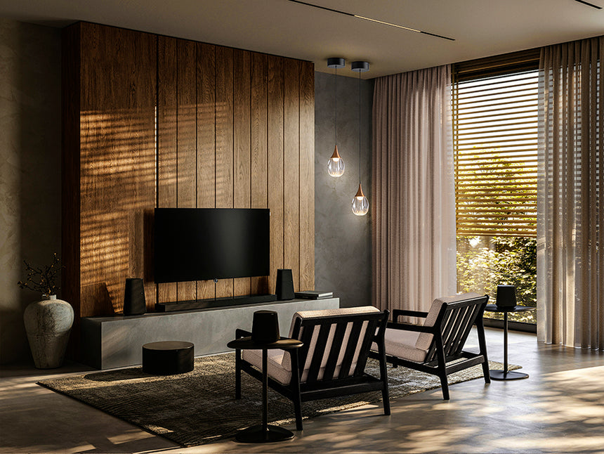 Lámpara de techo colgante Schuller Corina 1 luz negro y cobre 3000K 403467 - imagen 3