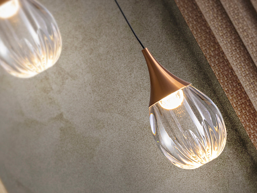Lámpara de techo colgante Schuller Corina 1 luz negro y cobre 3000K 403467 - imagen 4