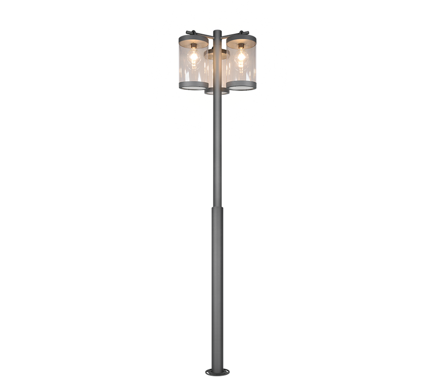 Poste de exterior Trio Sambesi antracita E27 IP44 Ø51cm 240cm 404160342