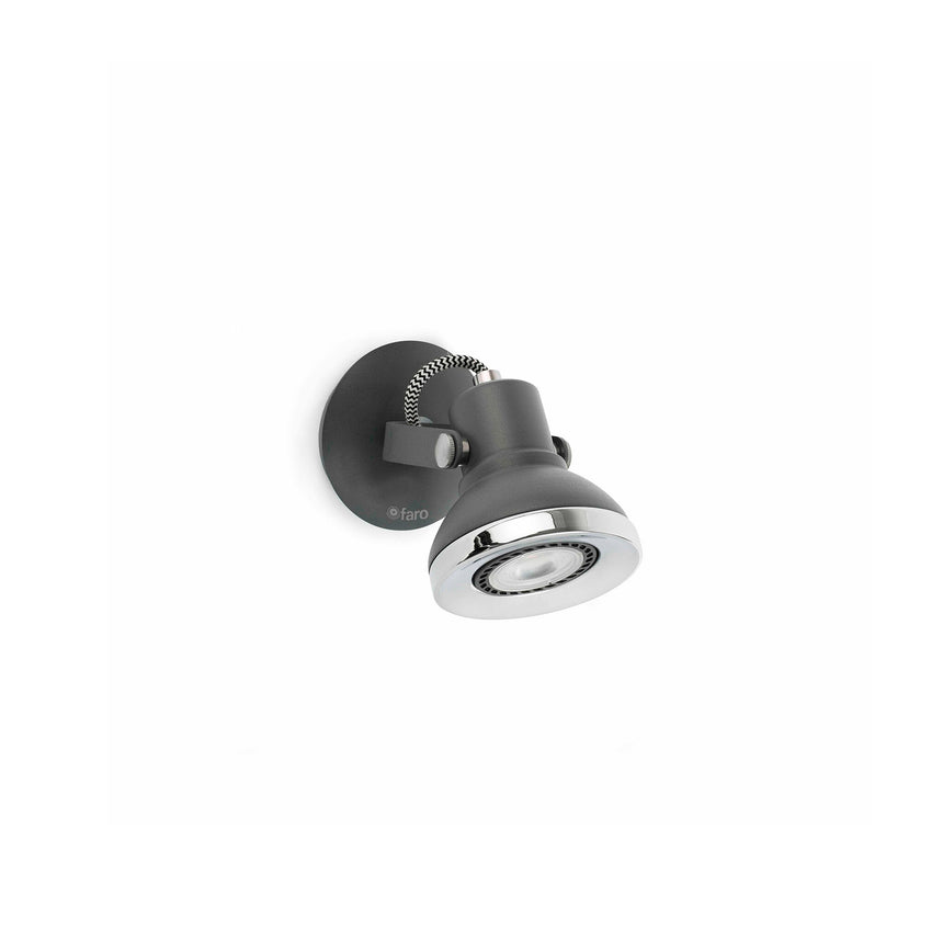 Faro RING Dark gray wall lamp 40551