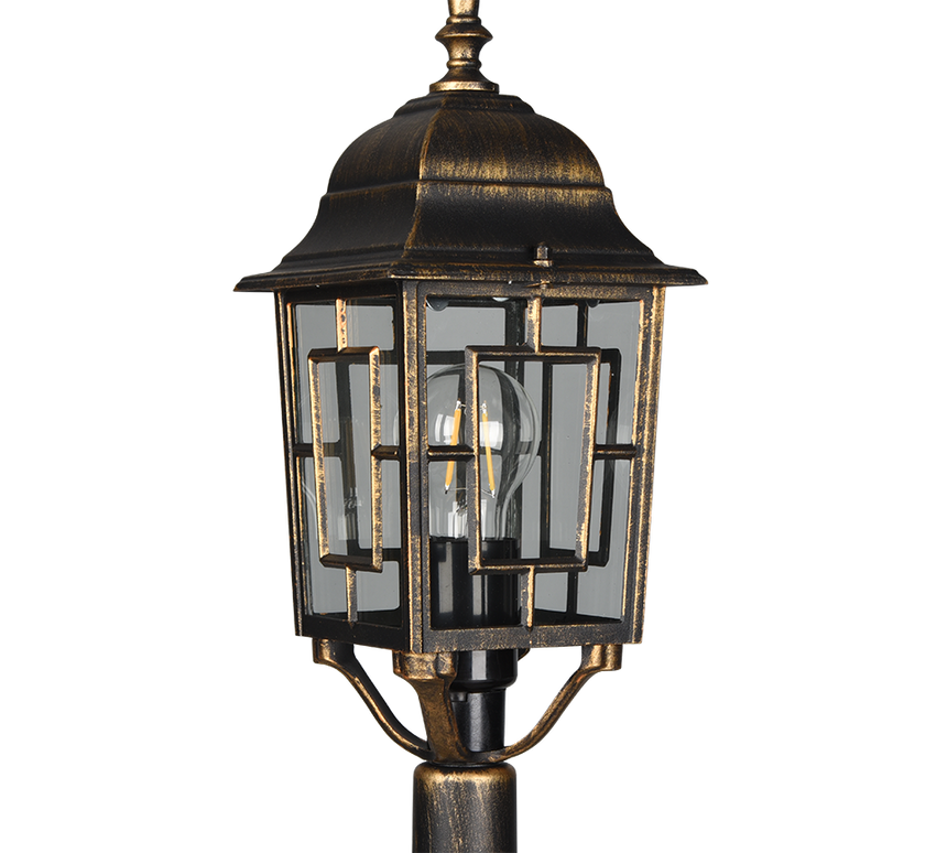 Baliza de exterior Trio Volturno LED antique rust 2700K IP44 100cm 405960128