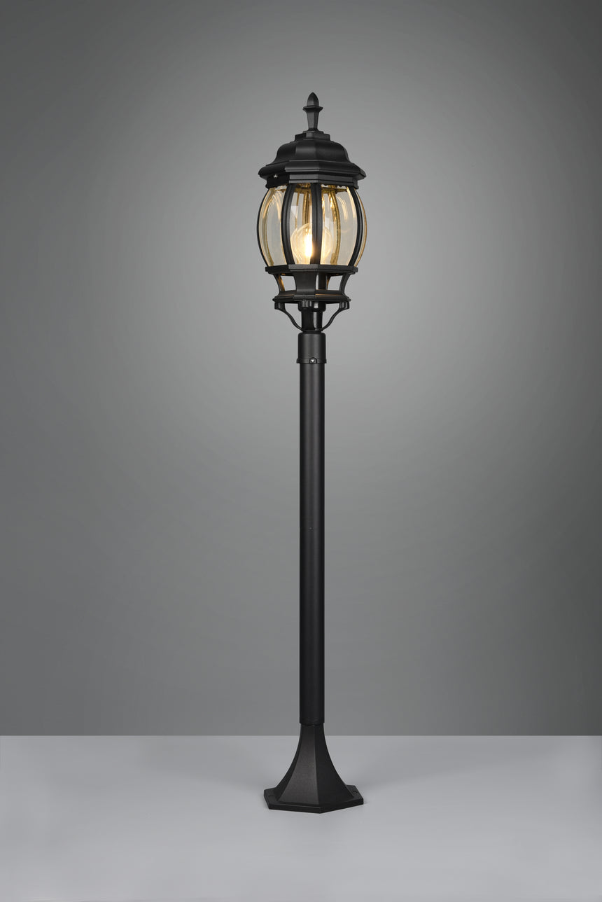 Baliza de exterior Trio Elvo LED negro mate 2700K IP44 100cm 406960132